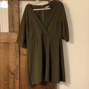 Green kimono sleeve dress